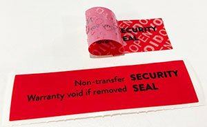 Non transfer Seal Label