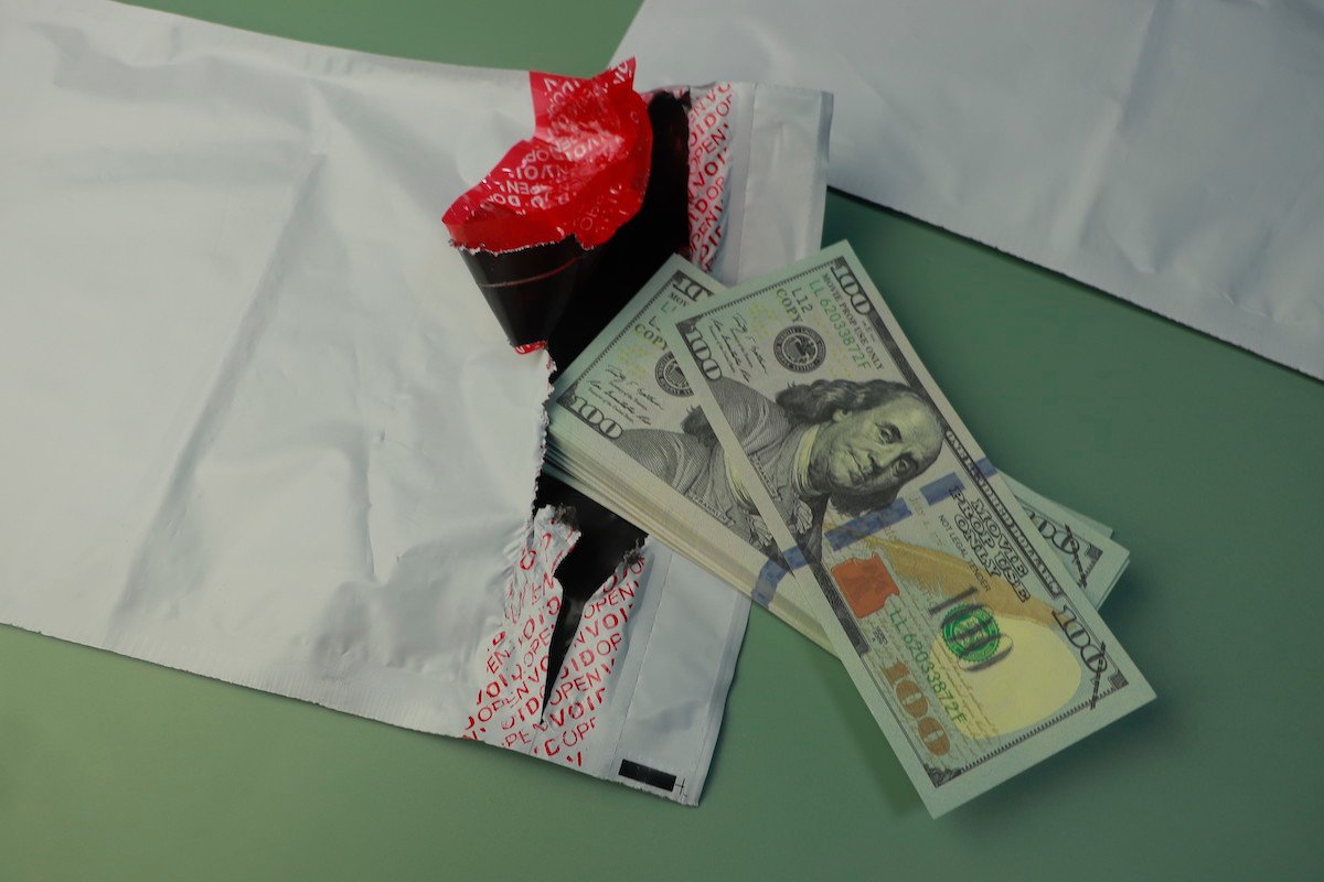 tamper-evident bank bags