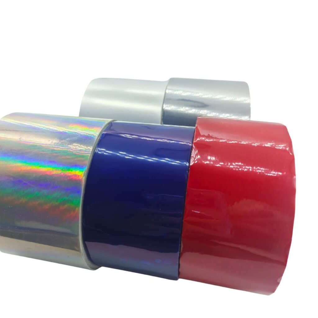 Tamper Evident Security Tape 9 multi color red sliver blue tamper evident security tape design