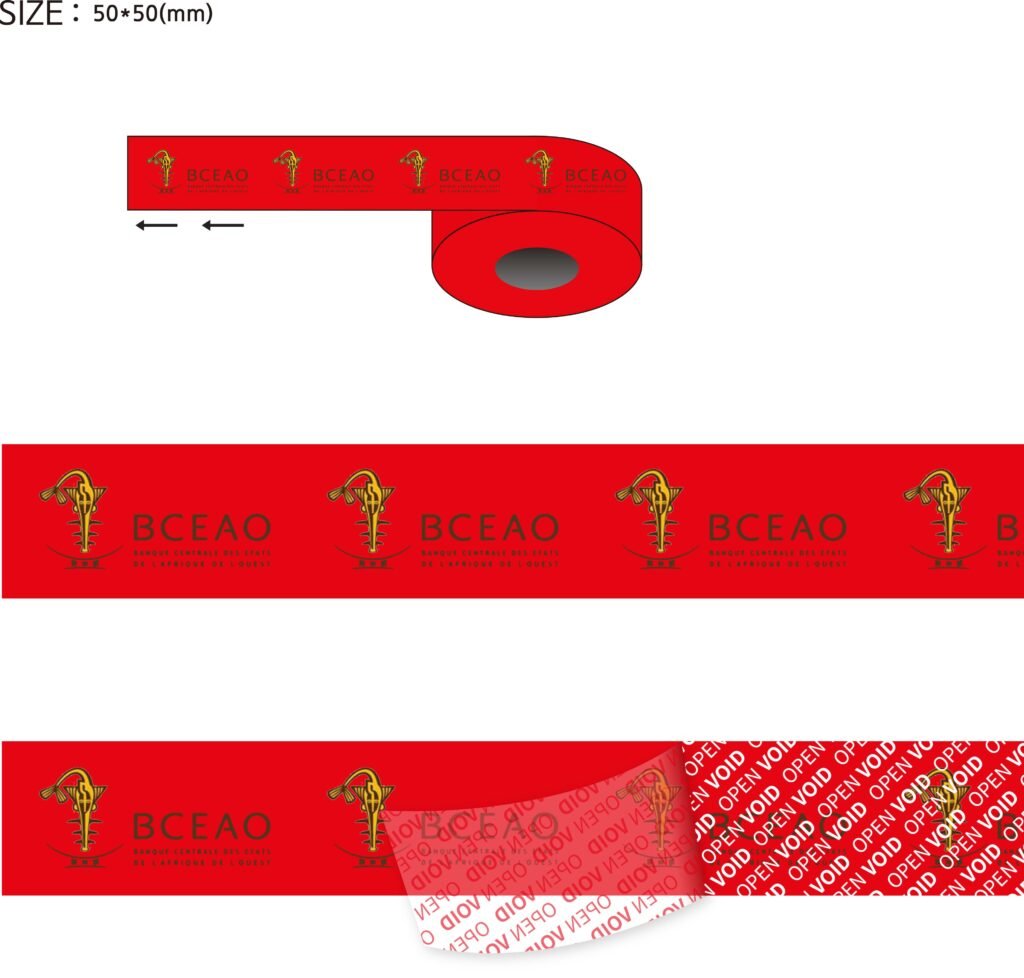 Customized Logo Tamper Evident Tape