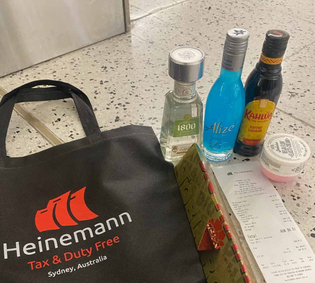 heinemann duty free bags in Australia