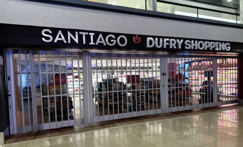 dufry airport duty free bags Santiago