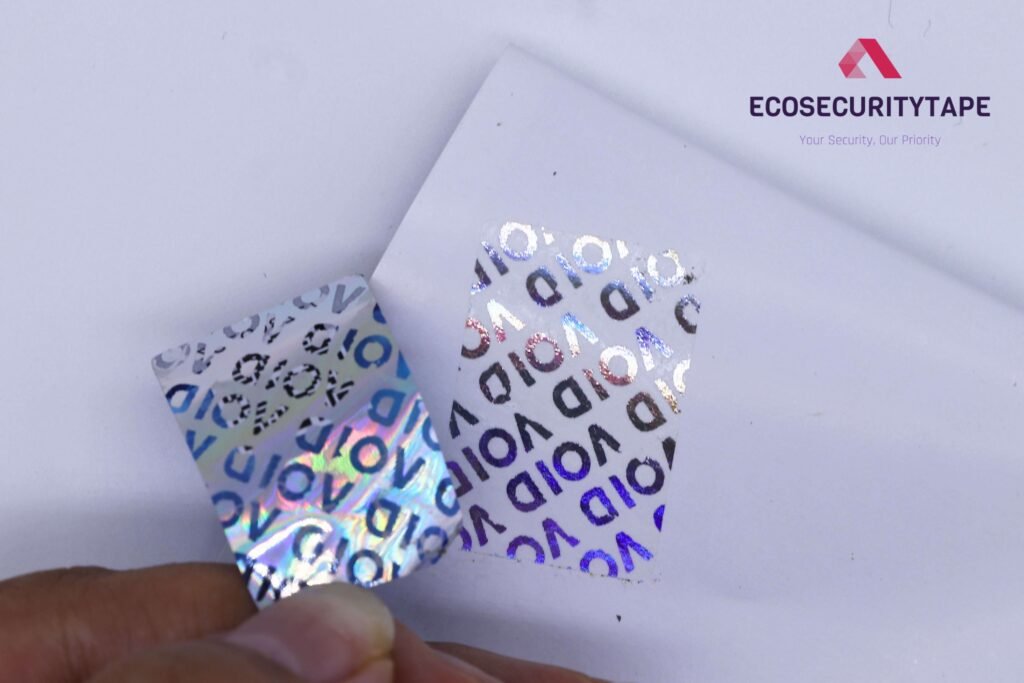 Guide of Custom Security Holographic Stickers: QR Code, Serial Number, and Tamper-Evident Protection 4 EcoSecurityTape void tamper evident hologram labels
