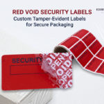 Red VOID Security Labels Custom Tamper Evident Labels for Secure Packaging