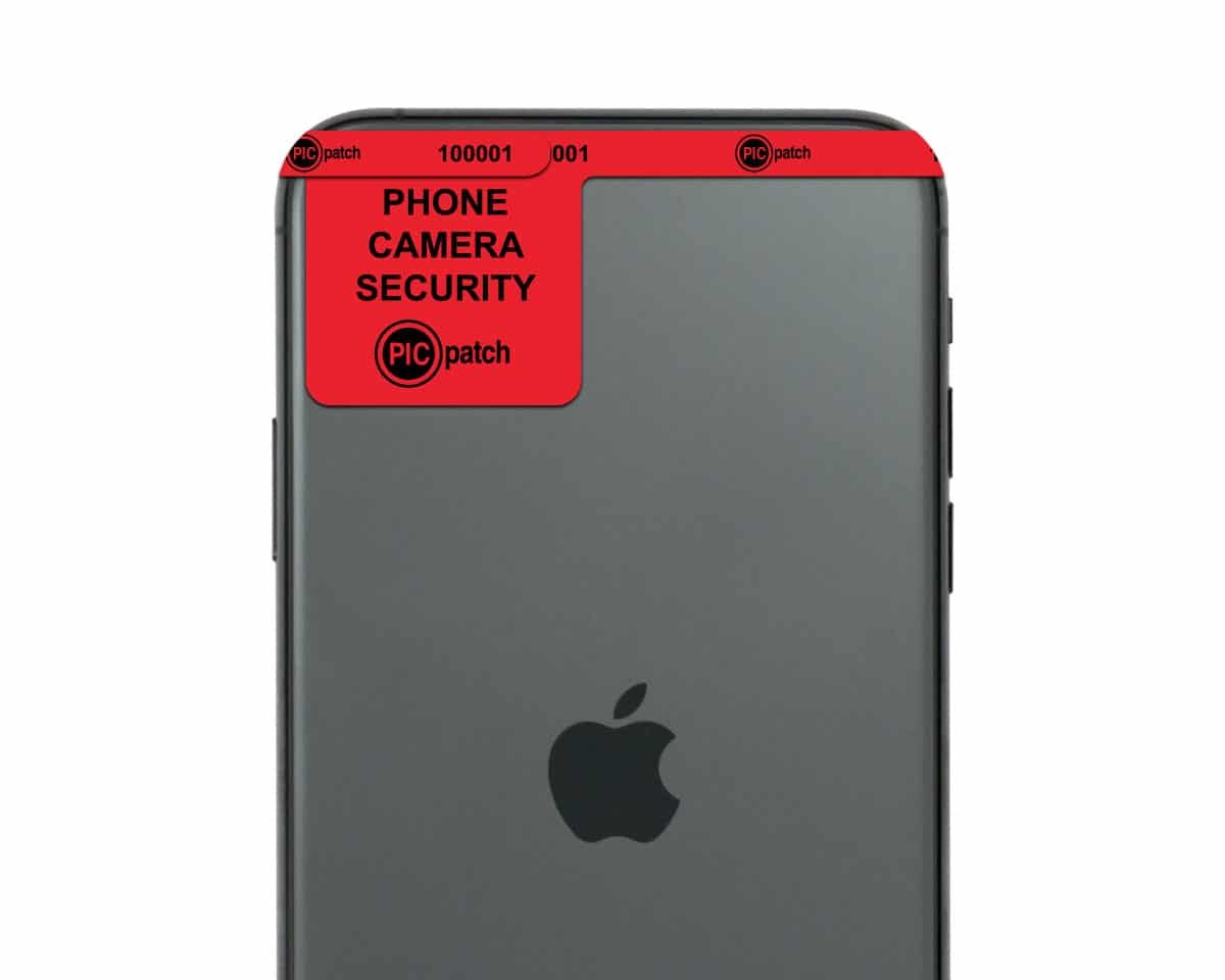custom red tamper evident camera stickers