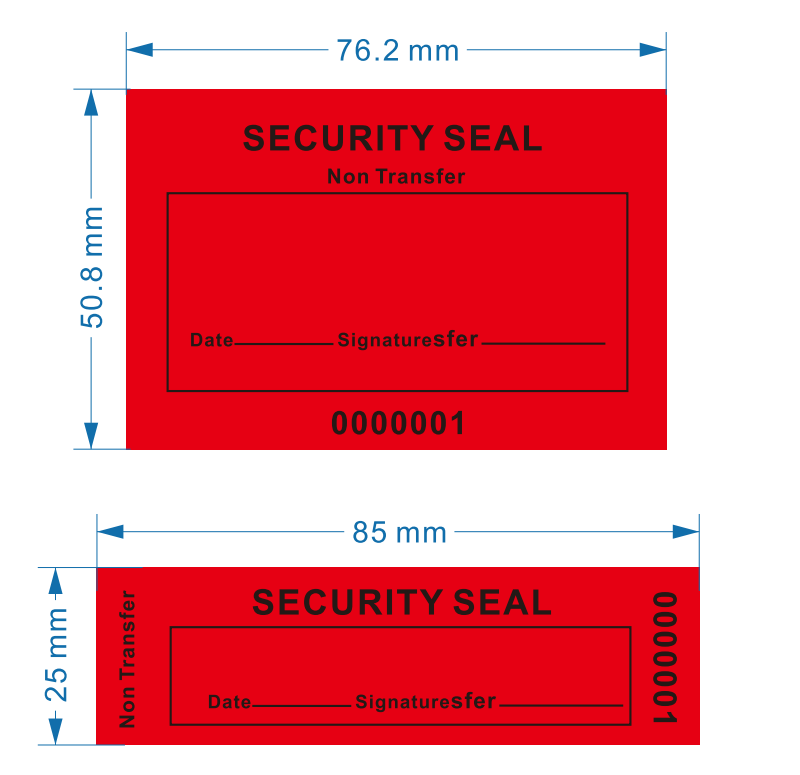 red security labels