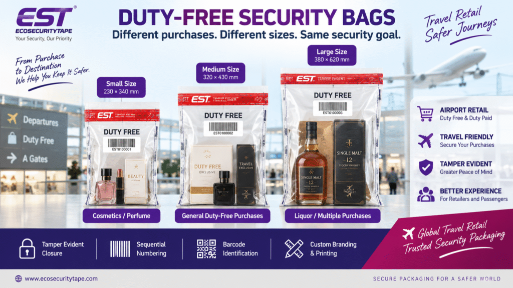 DUTY-FREE SECURITY BAGS