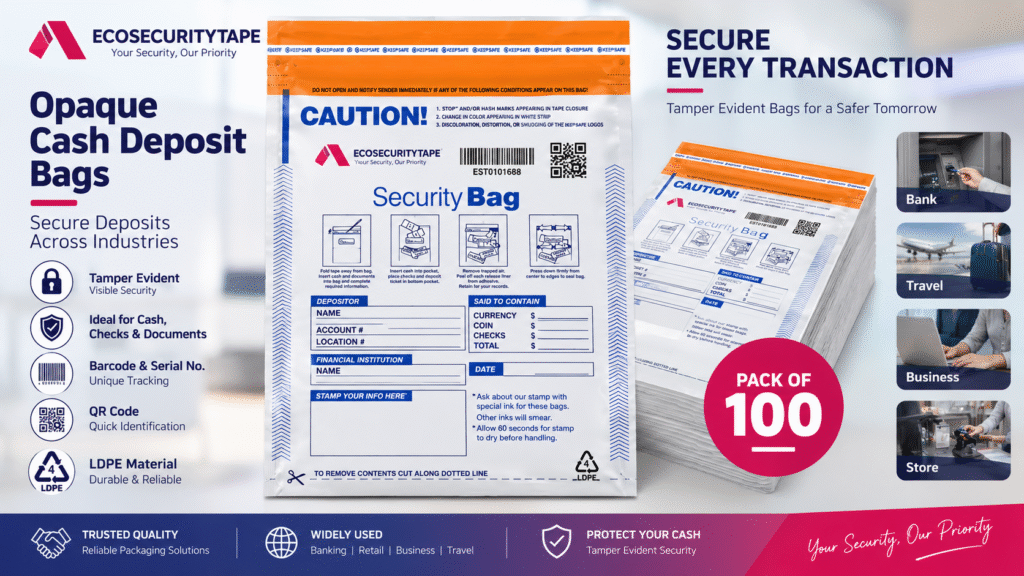 Opaque Cash Deposit Bags