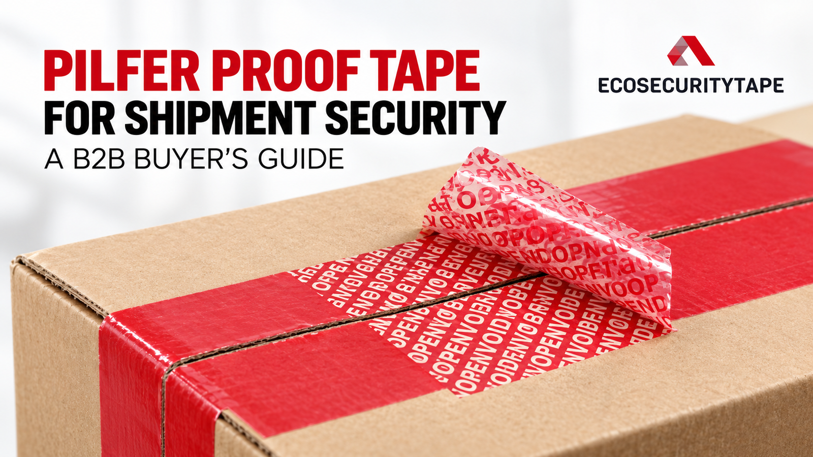 PILFER PROOF TAPE FOR SHIPMENT SECURITY