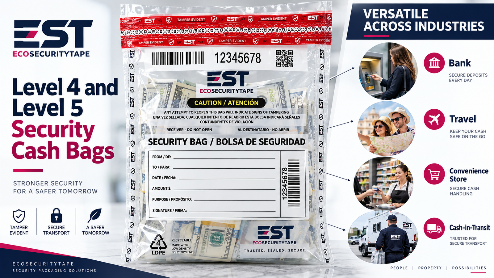 cash security bags