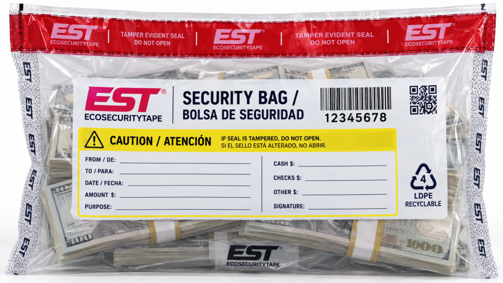 tamper evident cash deposit bags