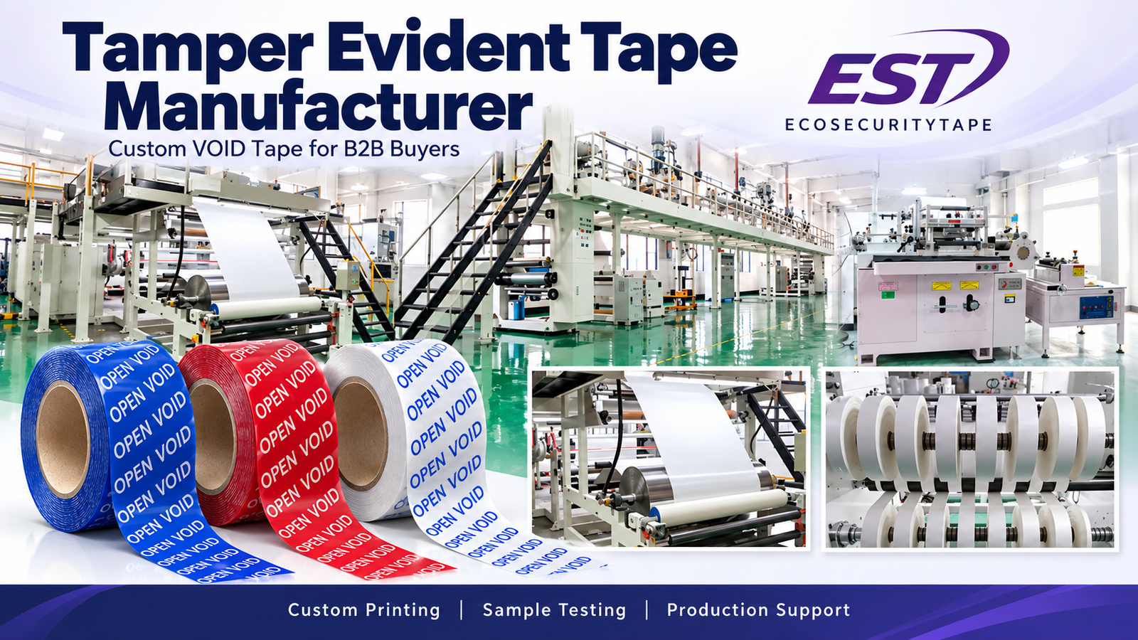 tamper evident tape manufacturer