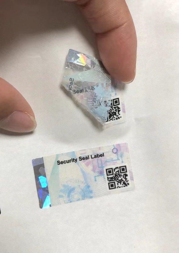 Tamper Evident Labels for Metal Surfaces: Choosing the Right Transfer Effect 4 VOID labels for metal