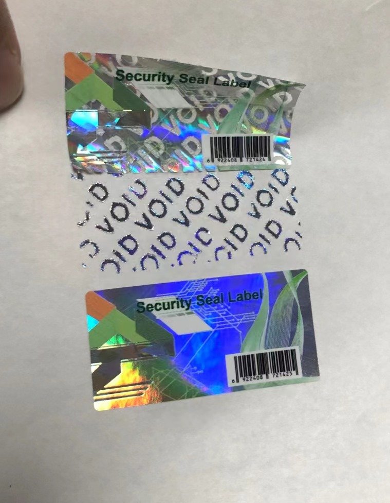 Tamper Evident Labels for Metal Surfaces: Choosing the Right Transfer Effect 2 hologram security seal