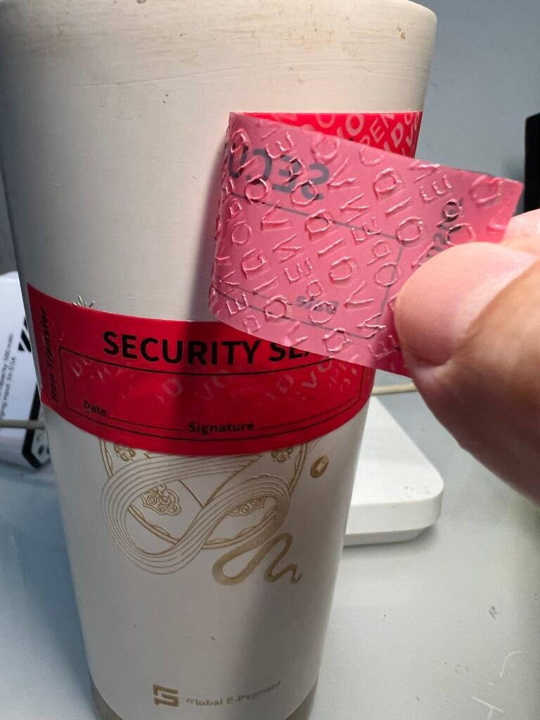 non transfer VOID labels