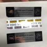 tamper evident labels for metal surfaces
