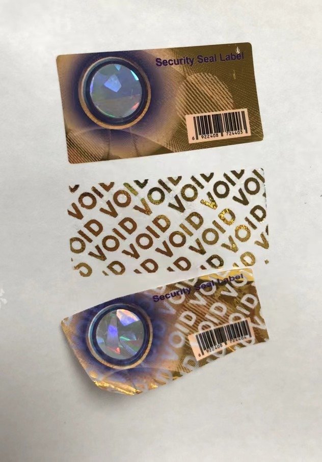 Tamper Evident Labels for Metal Surfaces: Choosing the Right Transfer Effect 5 partial transfer VOID labels