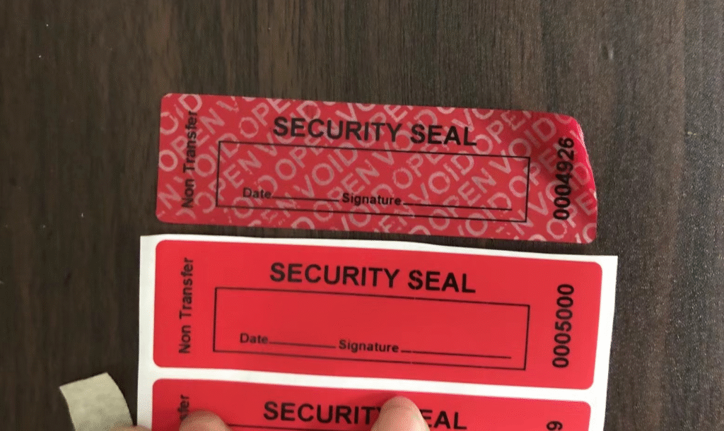 tamper evident asset labels